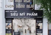 Bảng hiệu Alu cho cửa hàng mỹ phẩm tại Đồng Nai – Sang trọng, thu hút