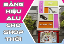 Bảng hiệu alu cho shop giày dép 