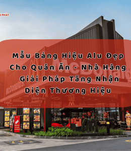 Mẫu Bảng Hiệu Alu Đẹp Cho Quán Ăn, Nhà Hàng – Giải Pháp Tăng Nhận Diện Thương Hiệu